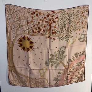 Longchamp Four Seasons Silk Scarf